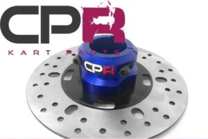 Complete Brake Disc and 40mm Hub Carrier 8mm Keyway Blue