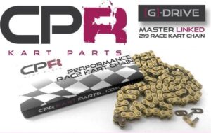 Go Kart Chain G-DRIVE GOLD Premium Race 219 Pitch 112 Links With Joiner Link