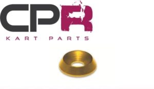 Go Kart Countersunk Washer 6mmID Gold NEW