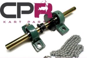 Go Kart #35 2:1 Reduction Jackshaft Kit 19.05mm 3/4inch COMPLETE with 12T & 24T #35 Sprockets Bearings Pillow Blocks