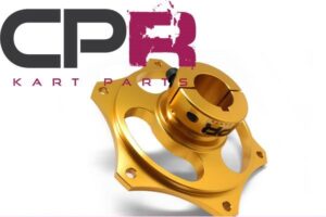 Sprocket Carrier Hub suit 30mm Axle 6mmKeyway Billet Aluminium Gold Anodised Premium Hub