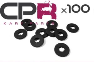 Go Kart Black Spacer 6mm Suit Floorpan or Side Pods 100pk