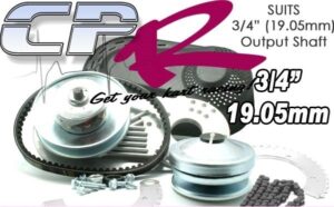 Torque Converter Clutch (10HP VERSION) 420P 10Tooth  19.05mm (3/4 inch) bore + FREE 420P Chain & Sprocket