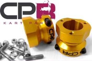 Rear Wheel Hub Hubs PAIR suit 40mm Axle 8mm Keyway Gold