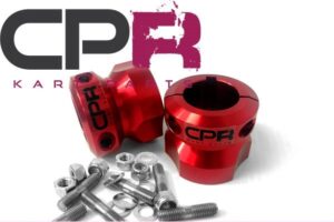 Rear Wheel Hub Hubs PAIR suit 40mm Axle 8mm Keyway Red