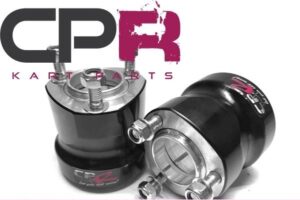 Rear Wheel Hub Hubs PAIR suit 50mm Axle 8mm Keyway Black PREMIUM COMPETITION GRADE