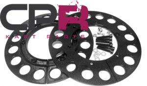 Sprocket Guard 2-piece 195mm Diameter suit 6-bolt #35 219P 420 rear axle sprockets with Screws