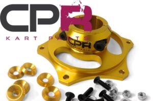 Sprocket Carrier Hub suit 40mm Axle 8mm Keyway Gold