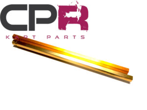 Steering Tie Rod Pair Gold (MISMATCHED COLOUR) Alloy Hex M8 8mm 290mm